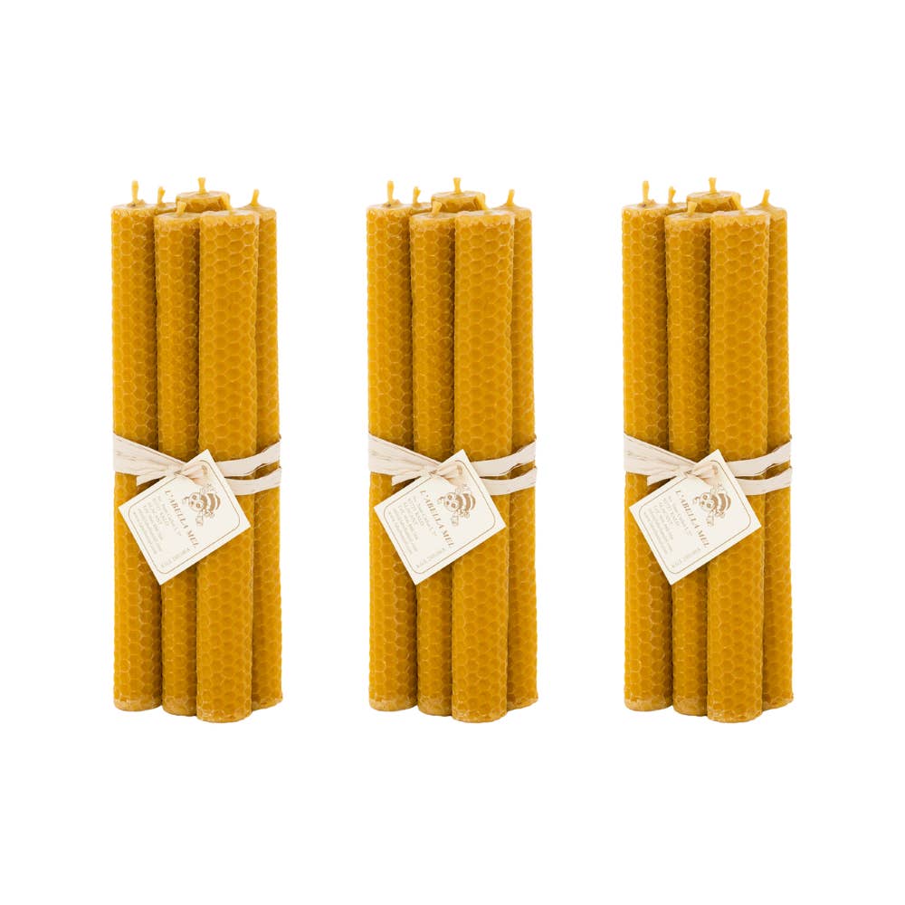 L'ABELLA MIEL – wholesale Pelarljus – L'ABELLAMEL Bivaxljus 3 Förpackningar med 6 enheter