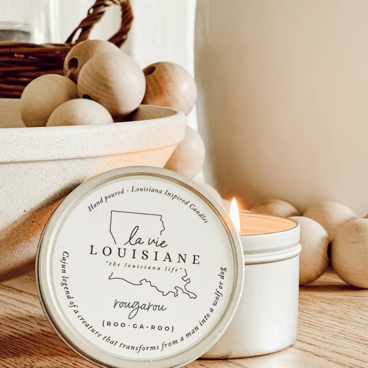 La Vie Louisiane - Wholesale Travel Candles - La Vie Louisiane
ROUGAROU - 8oz Tin