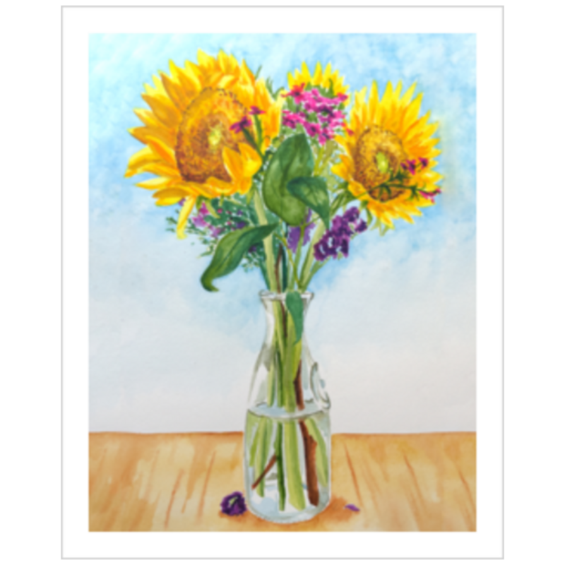 Fiber & Brimstone - Wholesale Art Print - Sunflowers1