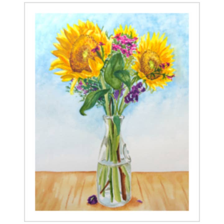 Fiber & Brimstone - Wholesale Art Print - Sunflowers1