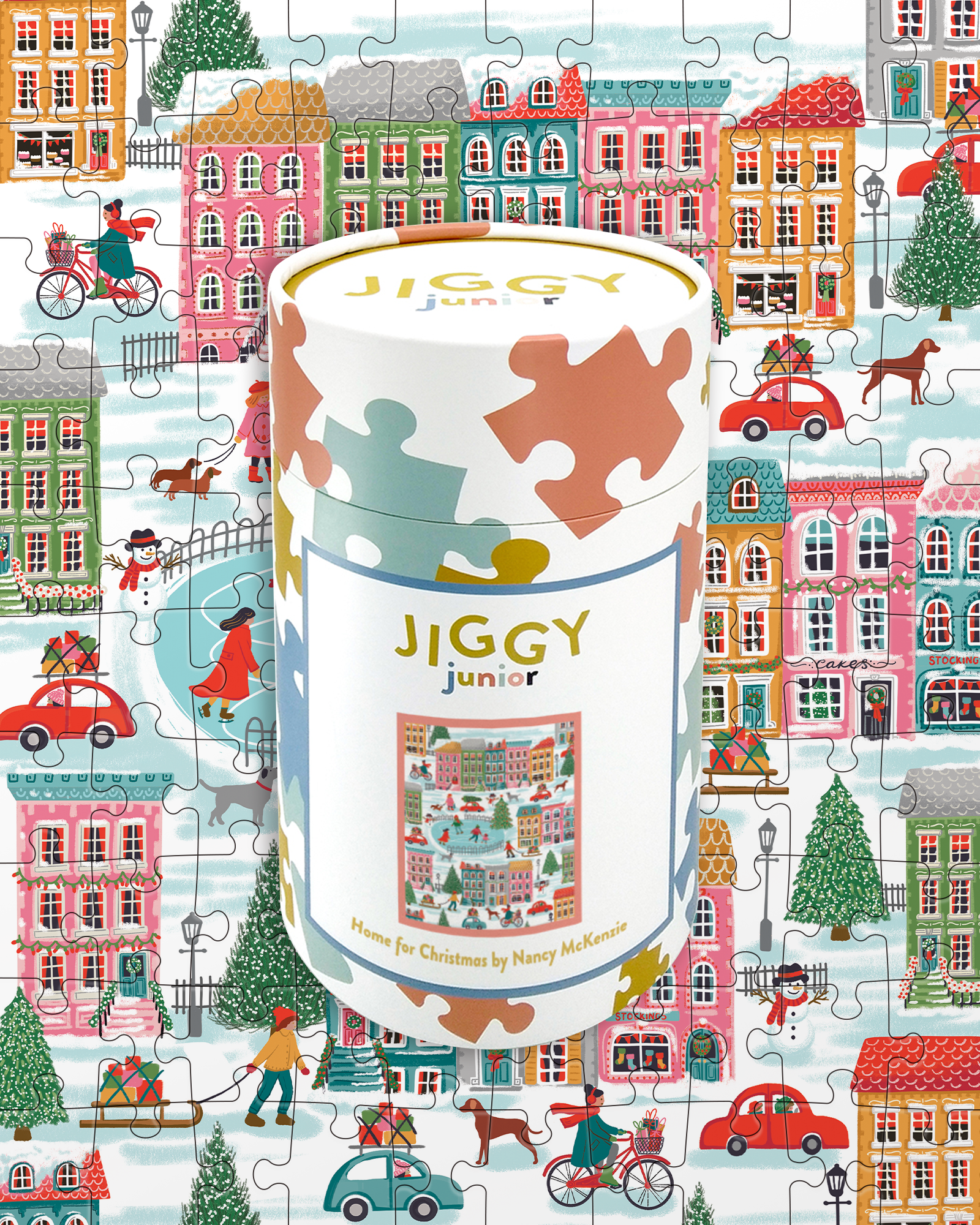 JIGGY Puzzles - Vente Puzzle – adulte - JIGGY Junior 100pc : Home for Christmas par Nancy McKenzie2