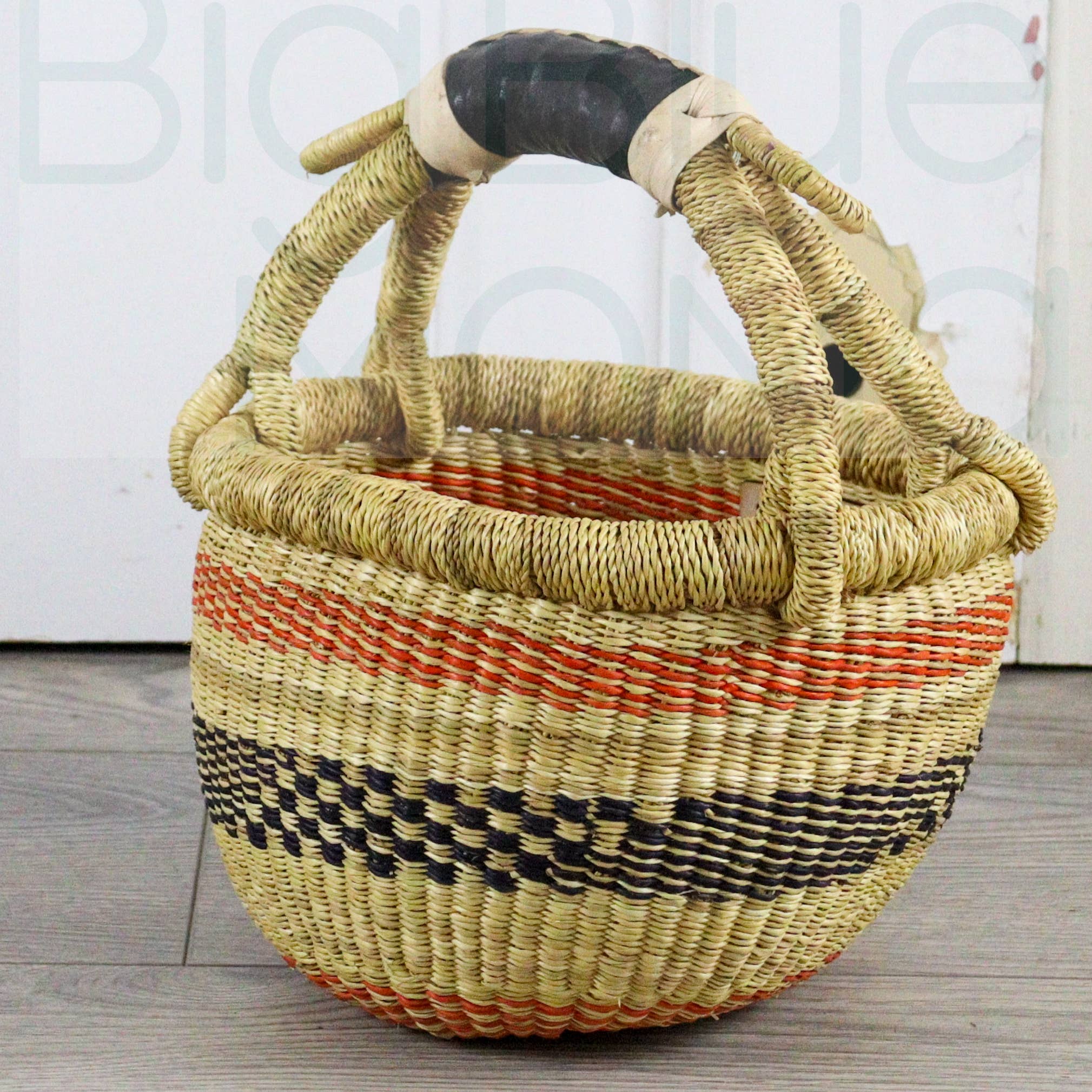 Big Blue Moma - Wholesale Basket - Round Small - Traditional Palette20
