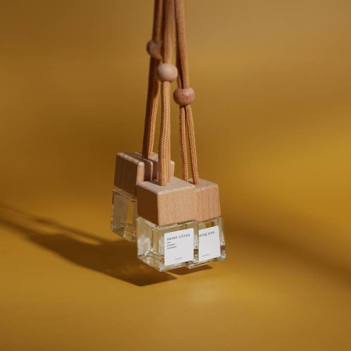 Yuzu Leaf - Wholesale Car Freshener - Unisex - Hanayuzu Hanging Car Diffuser (Yuzu, Ylang Ylang, Hinoki, Pear)2