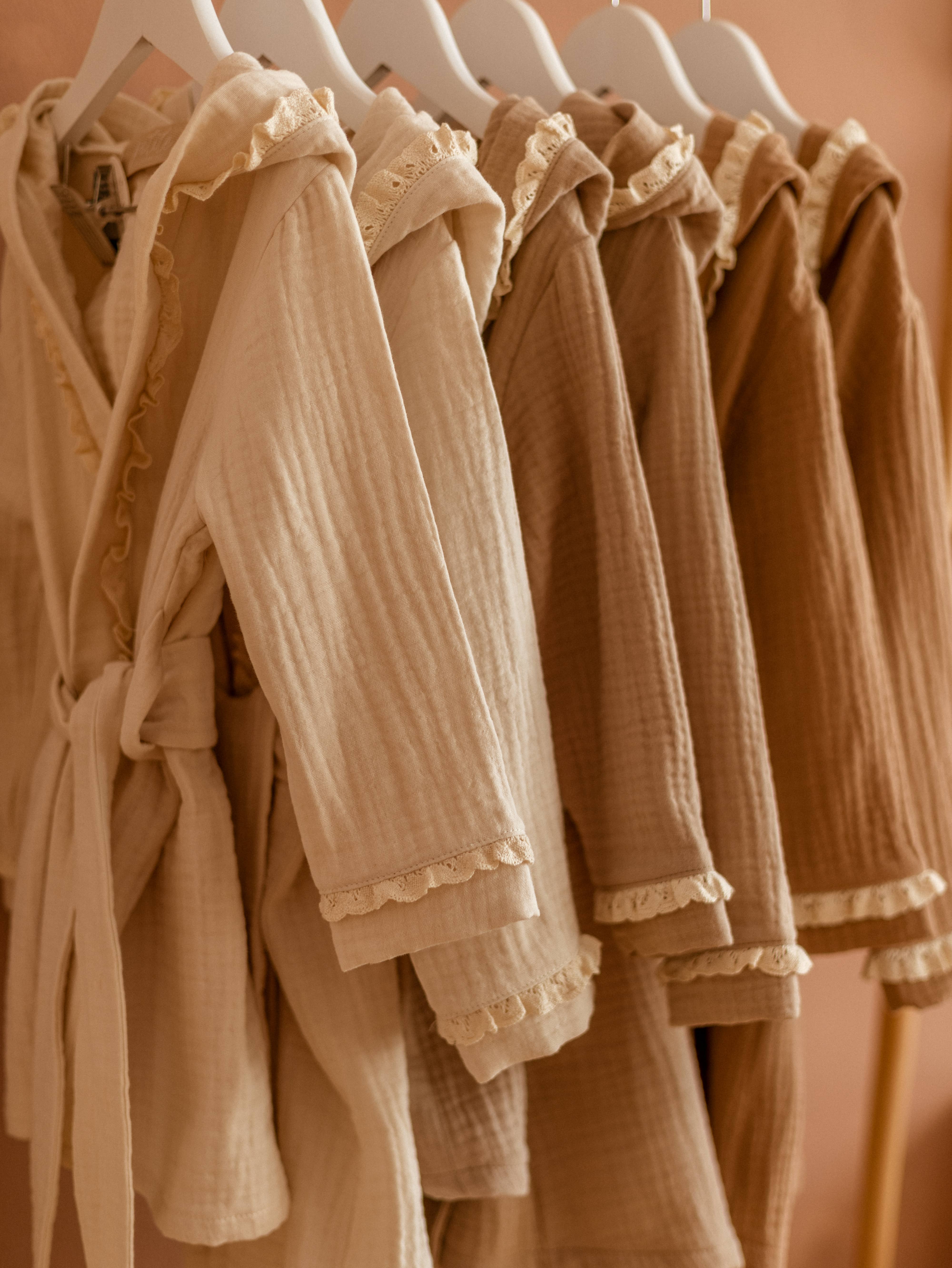 PETITE EvelinaApparel - Wholesale Robe - Kids - Kids Bath robe / Muslin & Lace 2