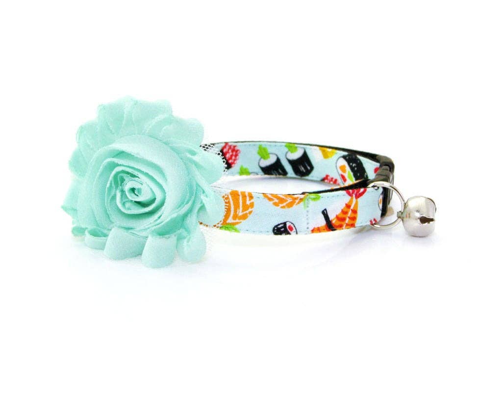 Made By Cleo - Wholesale Pet Collar - Cat - "Sushi Date" - Sushi Cat Collar5