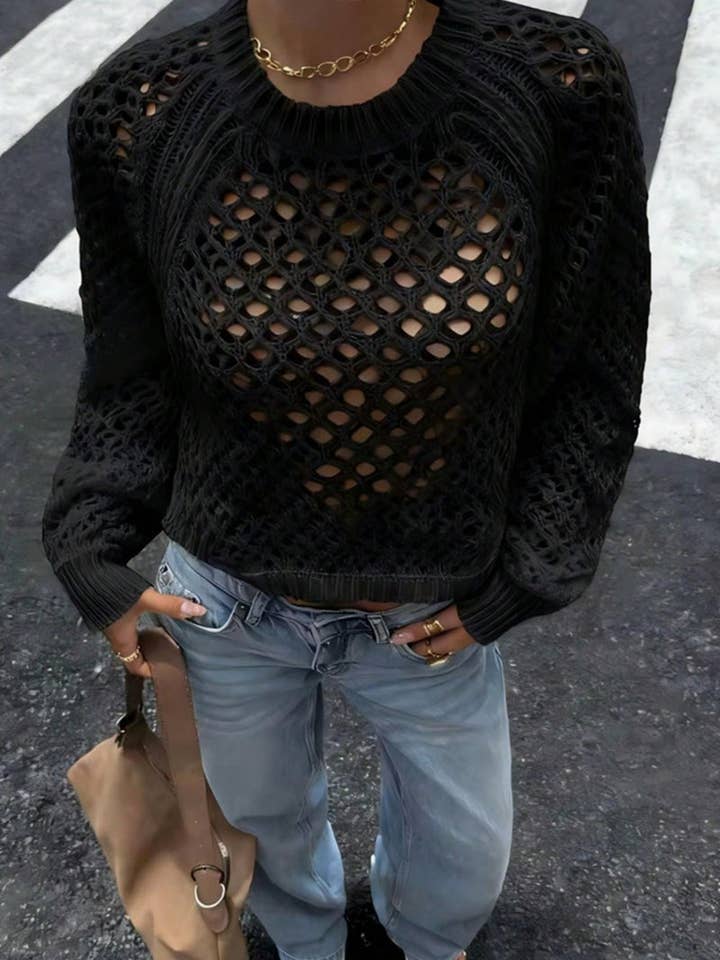 Mccolin – Engroshandel Pullover - Dame – Åben ryg strikket sweater5