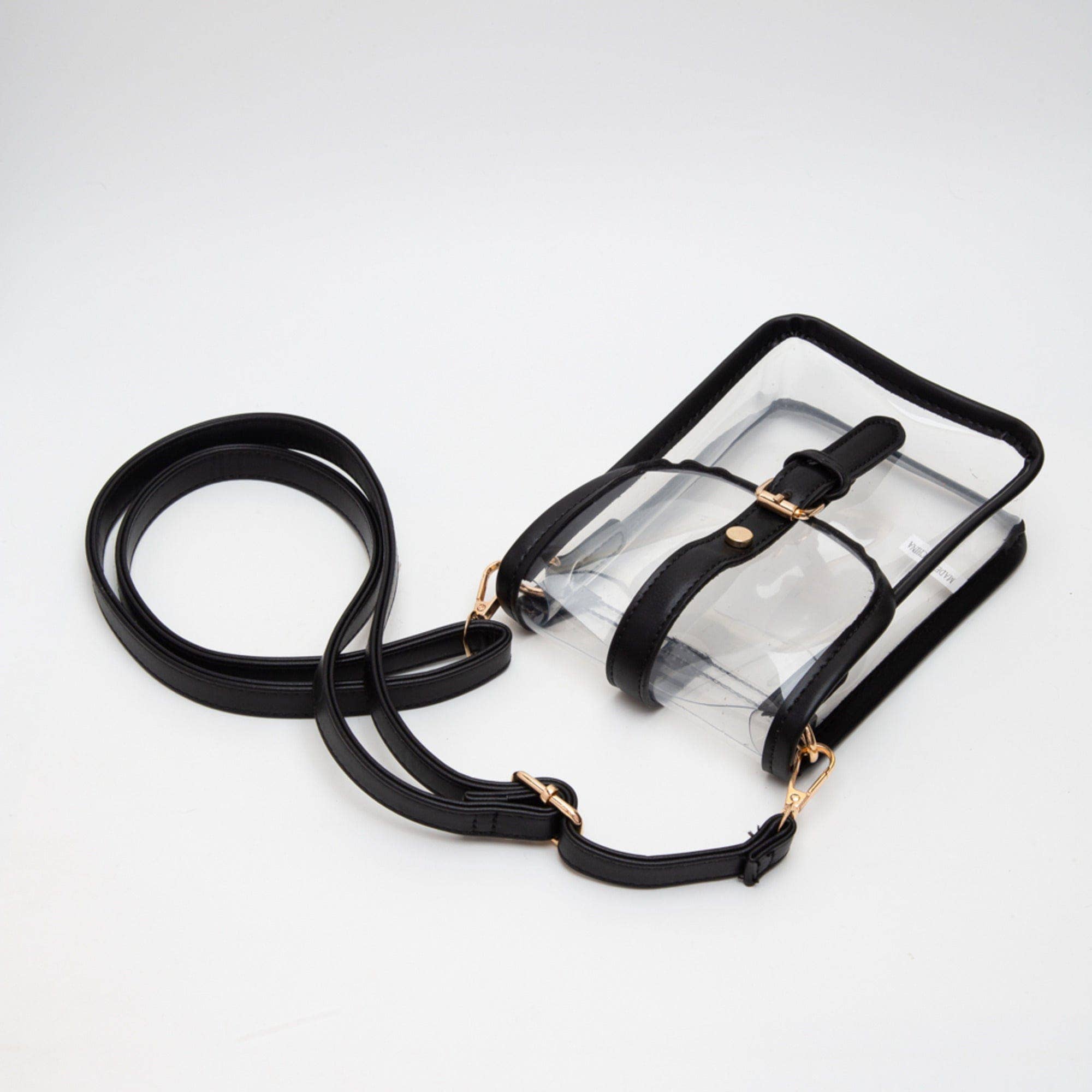 MiMi Wholesale - Wholesale Crossbody Bag - Women's - TG10608 Game Day Clear Buckle Strap Mini Crossbody Bag3