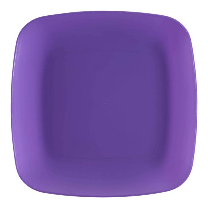Smarty had a Party – wholesale Disposable plate – 8.5" Purple Flat Rounded Plastic Buffet Plates - 120 pcs1