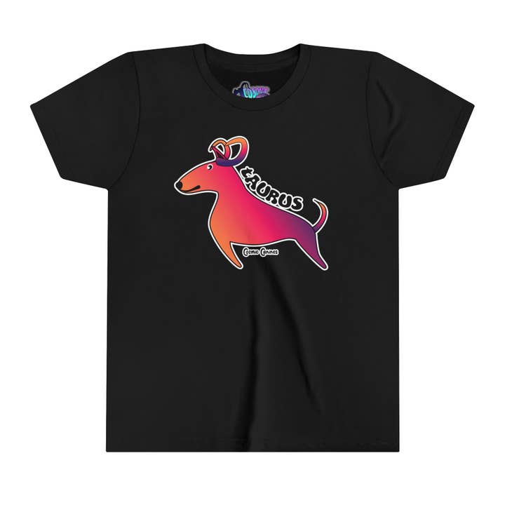 TAURUS Youth Short Sleeve Tee for wholesale by Cozmic Canines