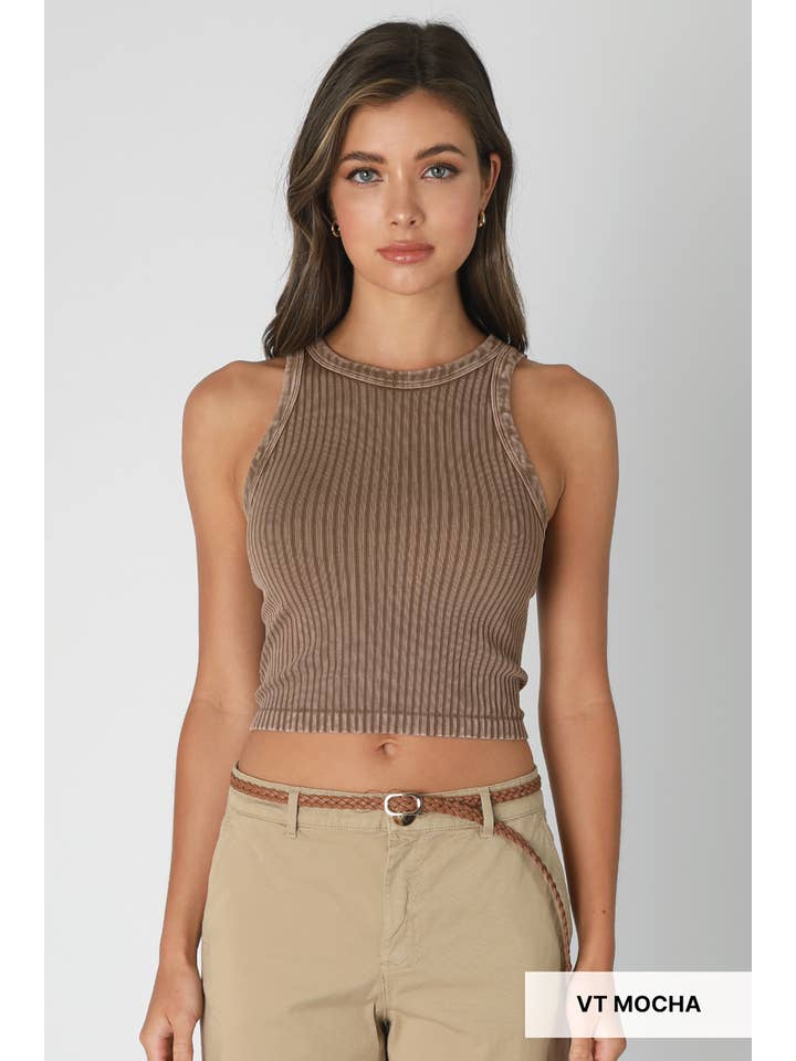 NIKIBIKI - Vente Débardeur – femme - NS8358 - Débardeur vintage à larges côtes11