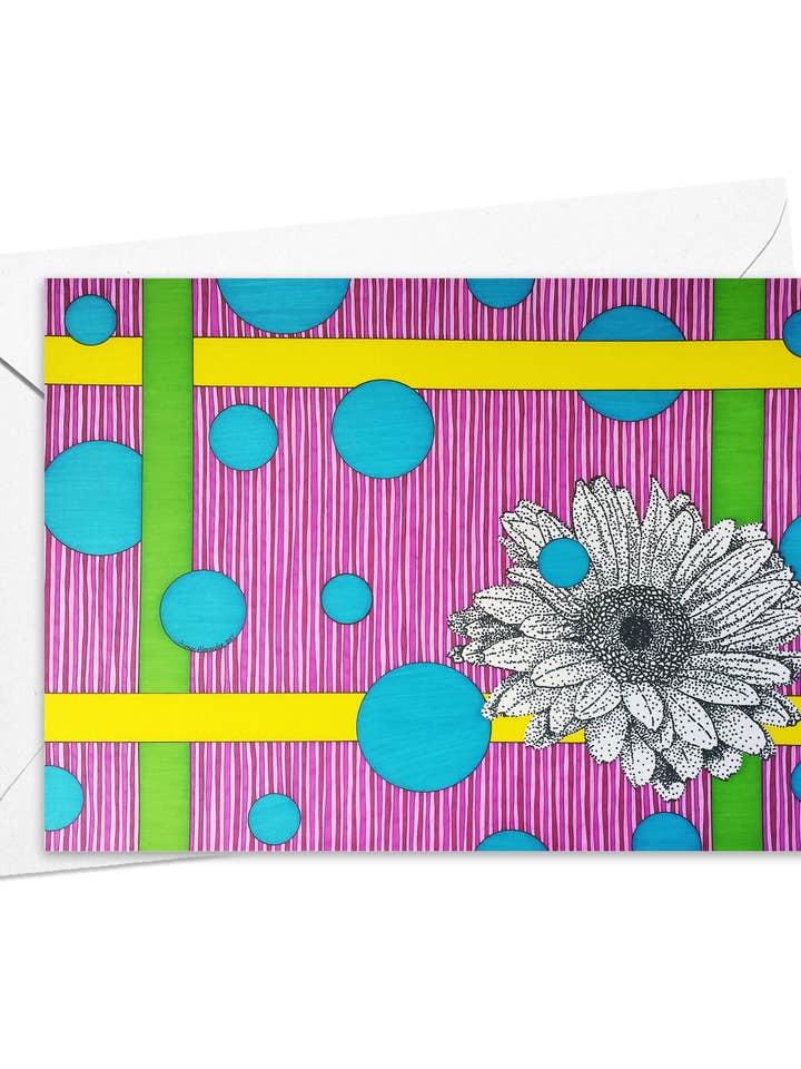 Cartões de notas Daisy, conjunto de 6 por atacado de artisticle