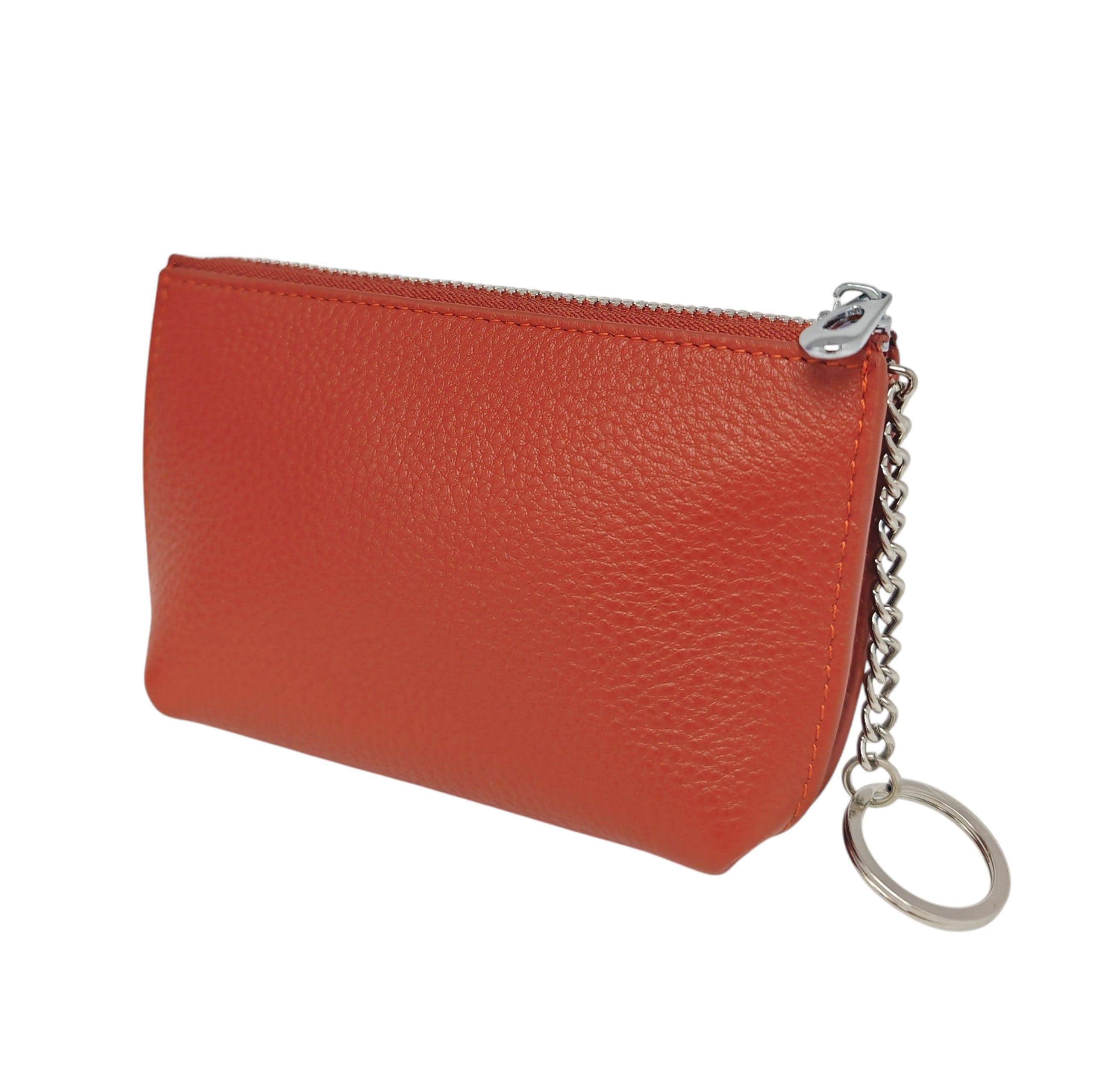 Superbia – wholesale Coin purse – Women’s – Genuine Leather Soft  Card Holder Note Purse with Ring Chain3