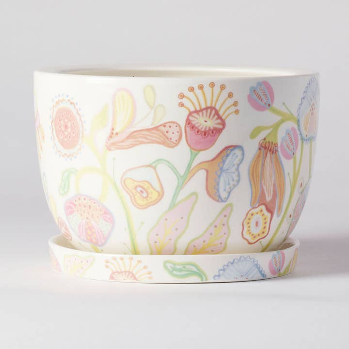 Pot de fleurs décoratives Bohème Bloom pour la vente par Angus & Celeste