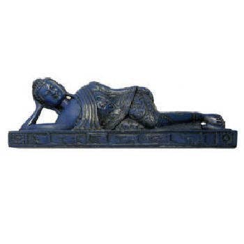 Reclining Buddha -Lying Buddha Blue Lapis looking RB-164L for wholesale by Dorjebajra Tibet Shop