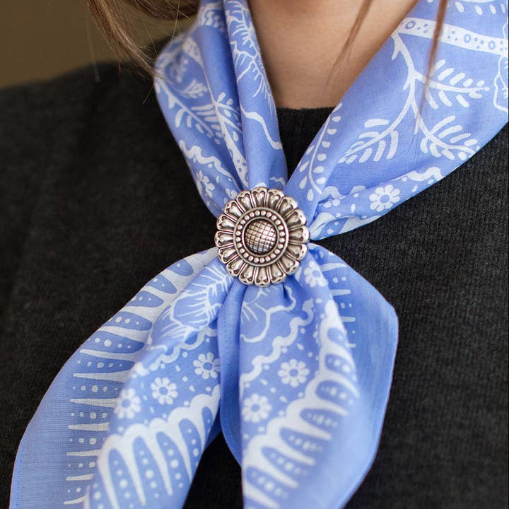 Concho Halsdukshållare | Solros för wholesale av Last Chance Textiles