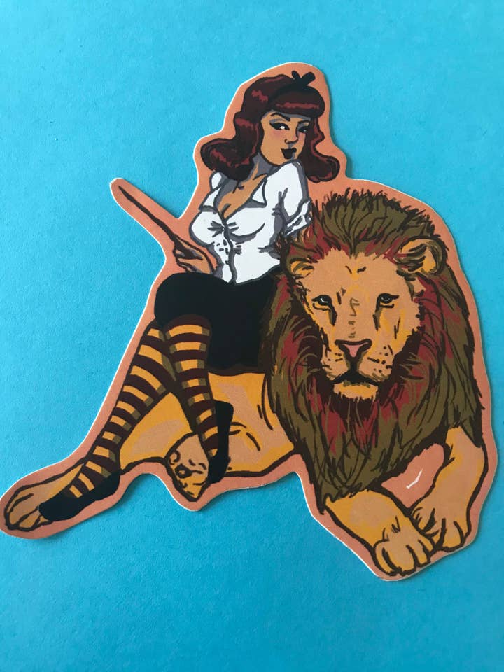 Autocollants House Cutie Pinup pour la vente par Sophie Jewel Art