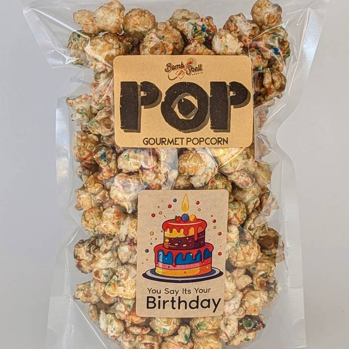 Bombshell Sweets - Wholesale Popcorn - You Say Its Your Birthday Gourmet Popcorn0