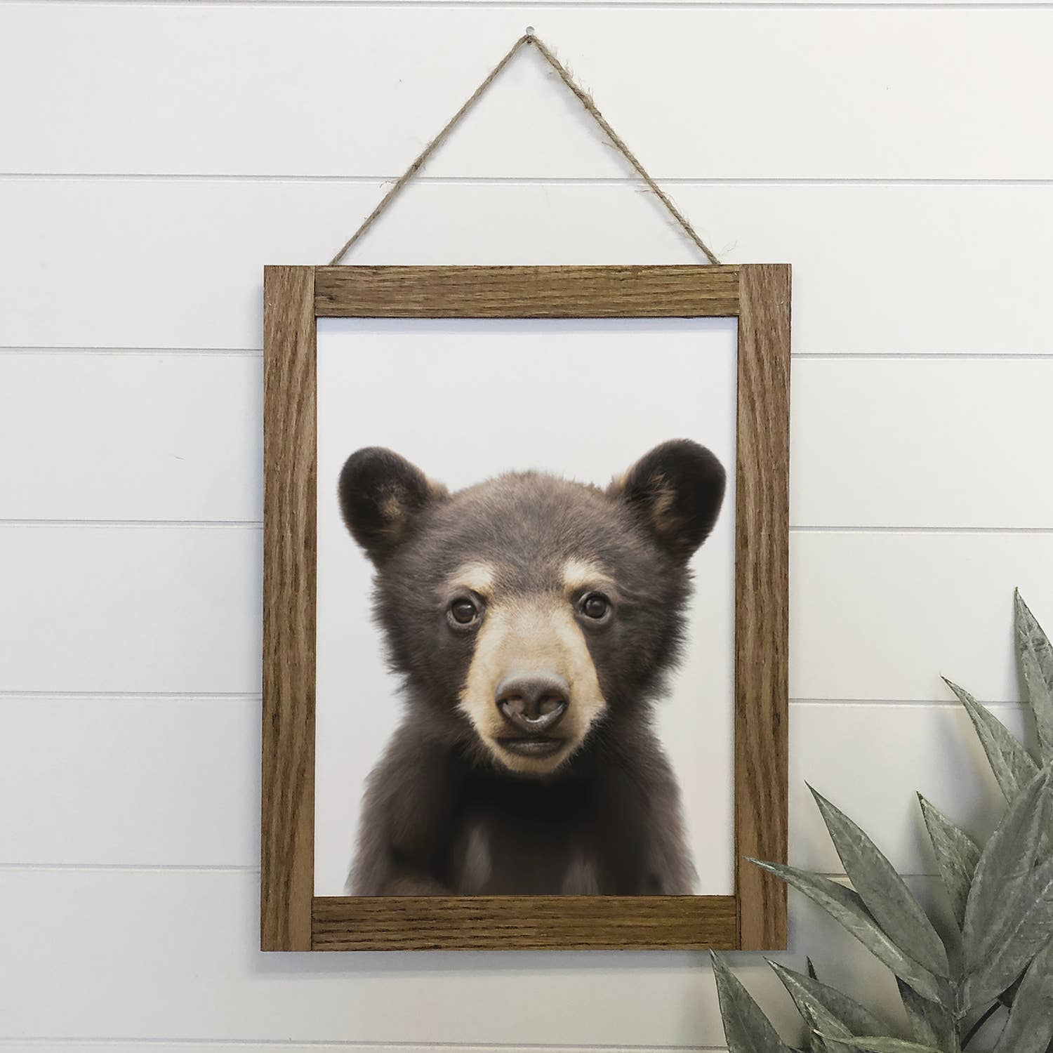 Hangout Home - Wholesale Art Print - Baby Bear Wood Sign Cute Animal Nursery Wall Art3