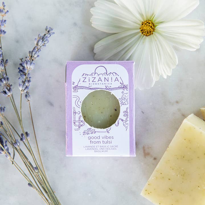 Zizania Biobotanica - Wholesale Bar Soap - Good Vibes from Tulsi - Soap Handmade in Switzerland