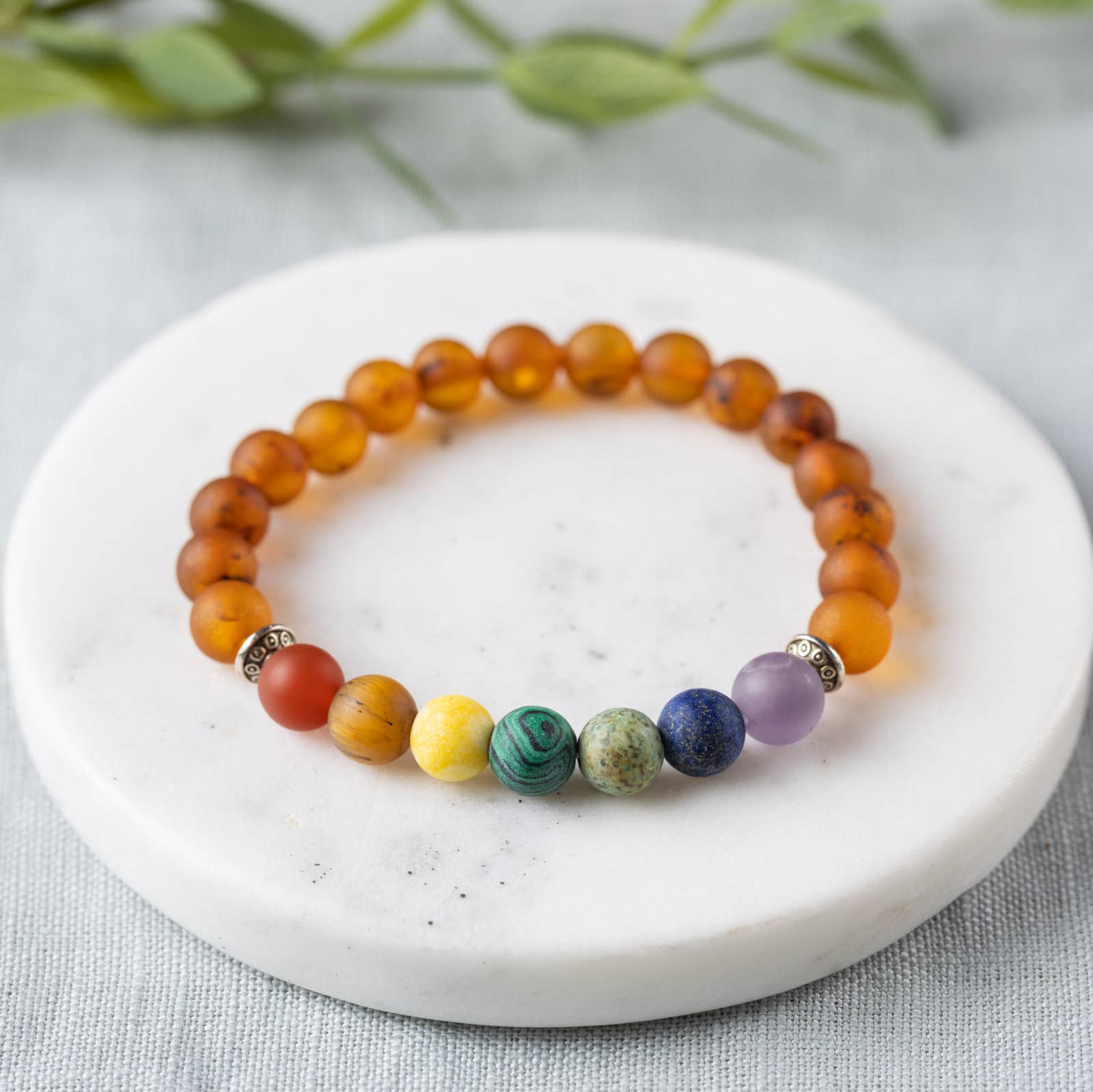 R.B. Amber Jewelry – Großhandel Perlenarmband – Erwachsene | CHUNKY Baltic Amber + Edelsteinarmbänder7