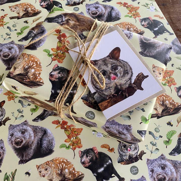 Hayley Wilson - Wholesale Flat Wrap - Wildlife Wrapping Paper - 1 sheet1