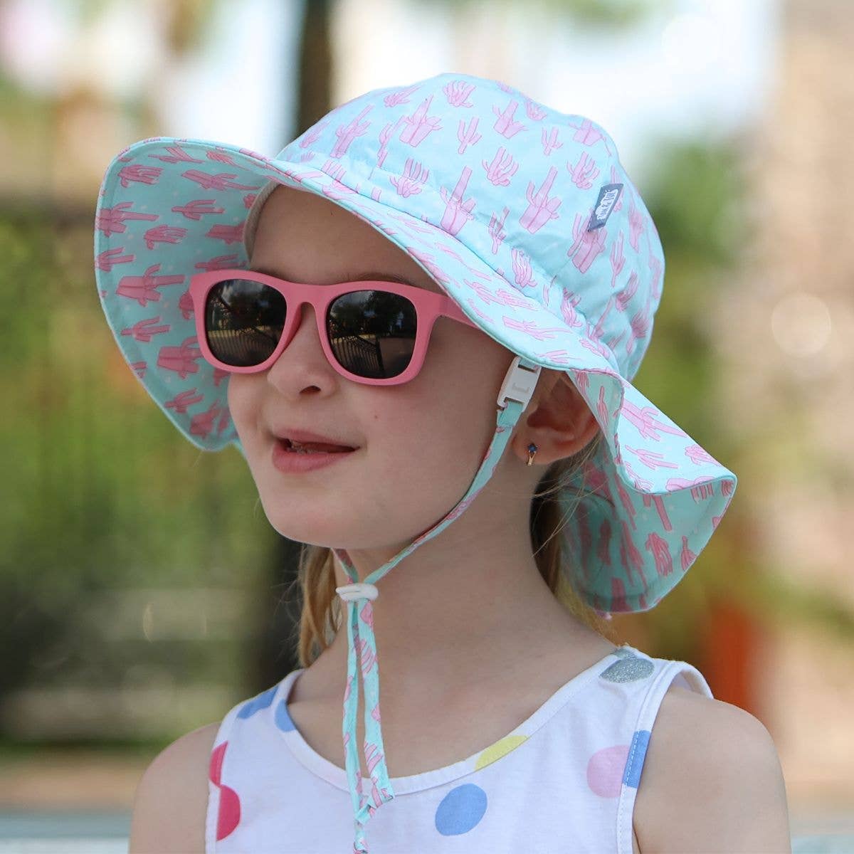 Jan & Jul - Wholesale Sun Hat - Kids - Coral | Cotton Floppy Sun Hat4