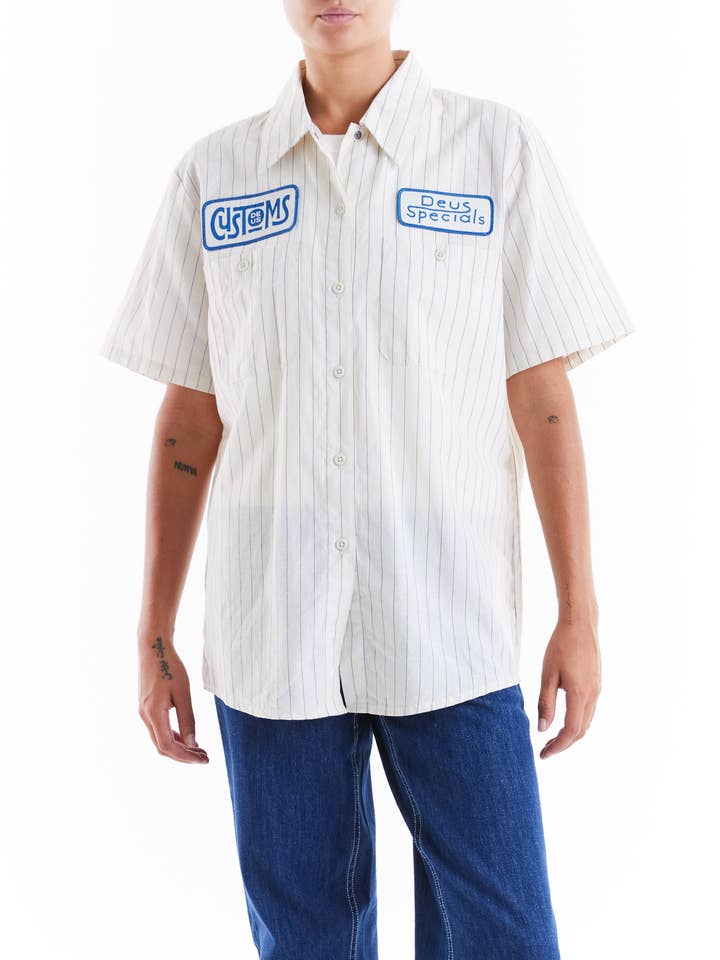 9 To 5 Shirt - Dirty White for wholesale by Deus Ex Machina