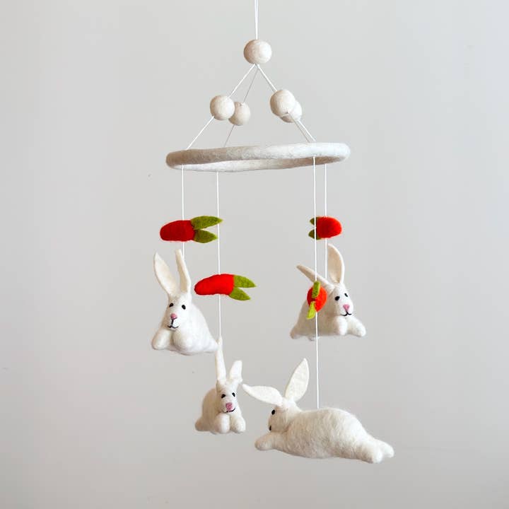 Ganapati - Wholesale Baby Mobile - Bunny Chasing Carrot Baby Mobile *SALE*