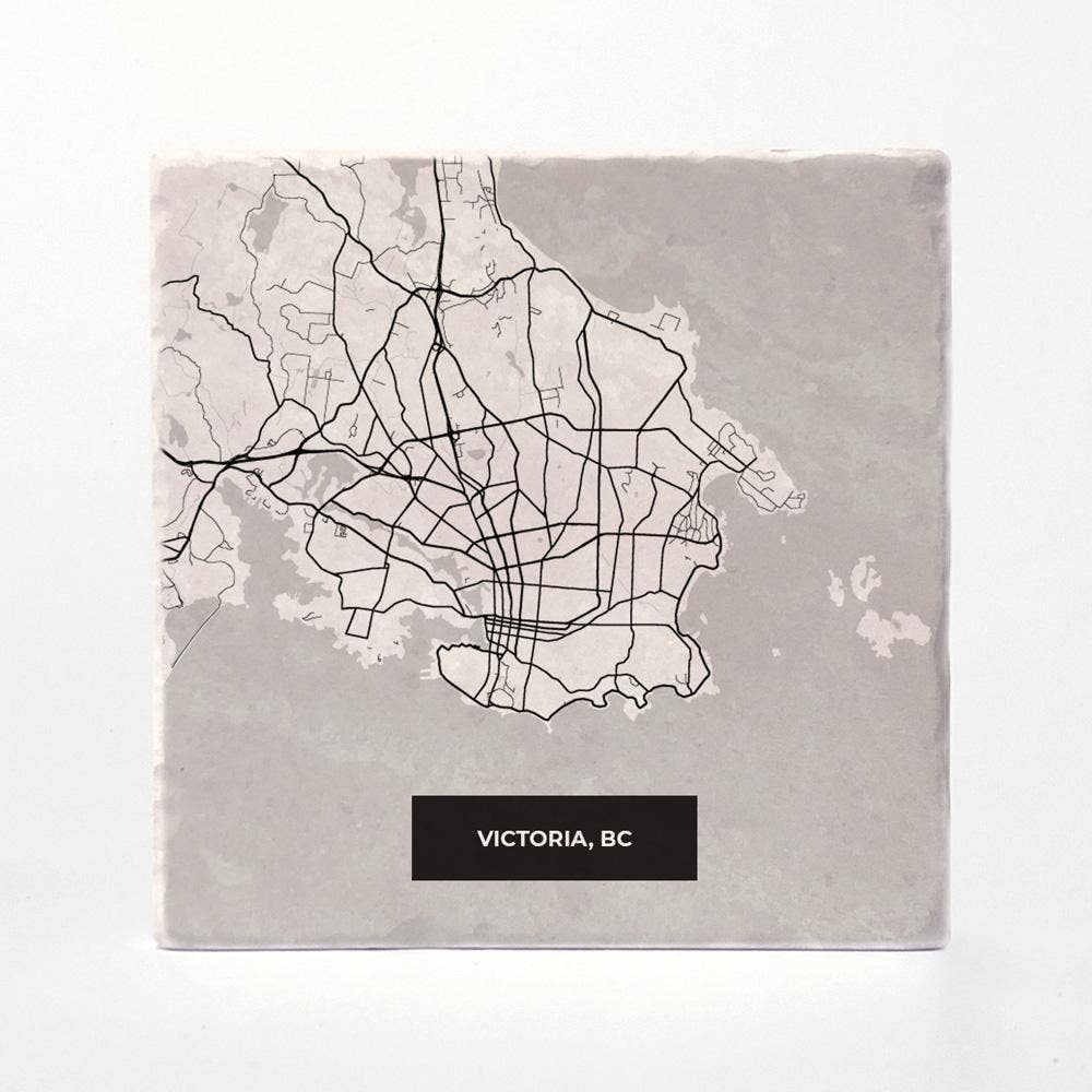 Versatile Coasters Canada - Wholesale Coasters - Victoria Modern Map Coasters1