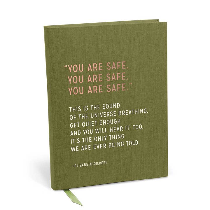 Elizabeth Gilbert You Are Safe Journal for wholesale by Knock Knock