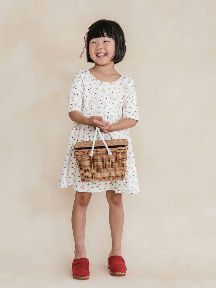 Loocsy LLC - Wholesale Dress - Kids - Sweet Pea Floral Scoop Neck Dress