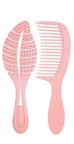 Lindo - Wholesale Hair Brush/Comb - Fraiche Biodegradable Hair Styling set (2 pack)1