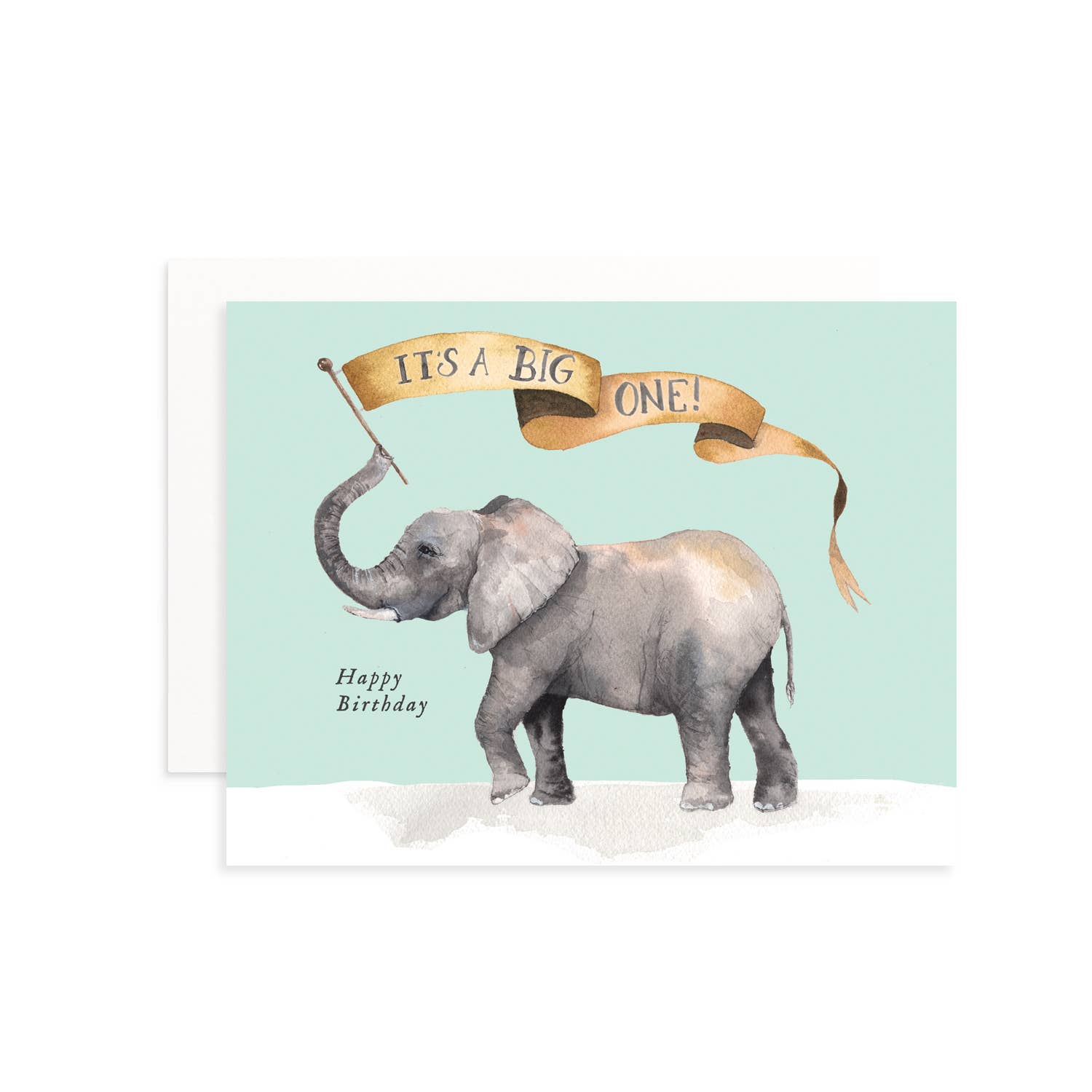 Cami Monet - Wholesale Birthday Card - Big One Elephant Birthday Greeting Card