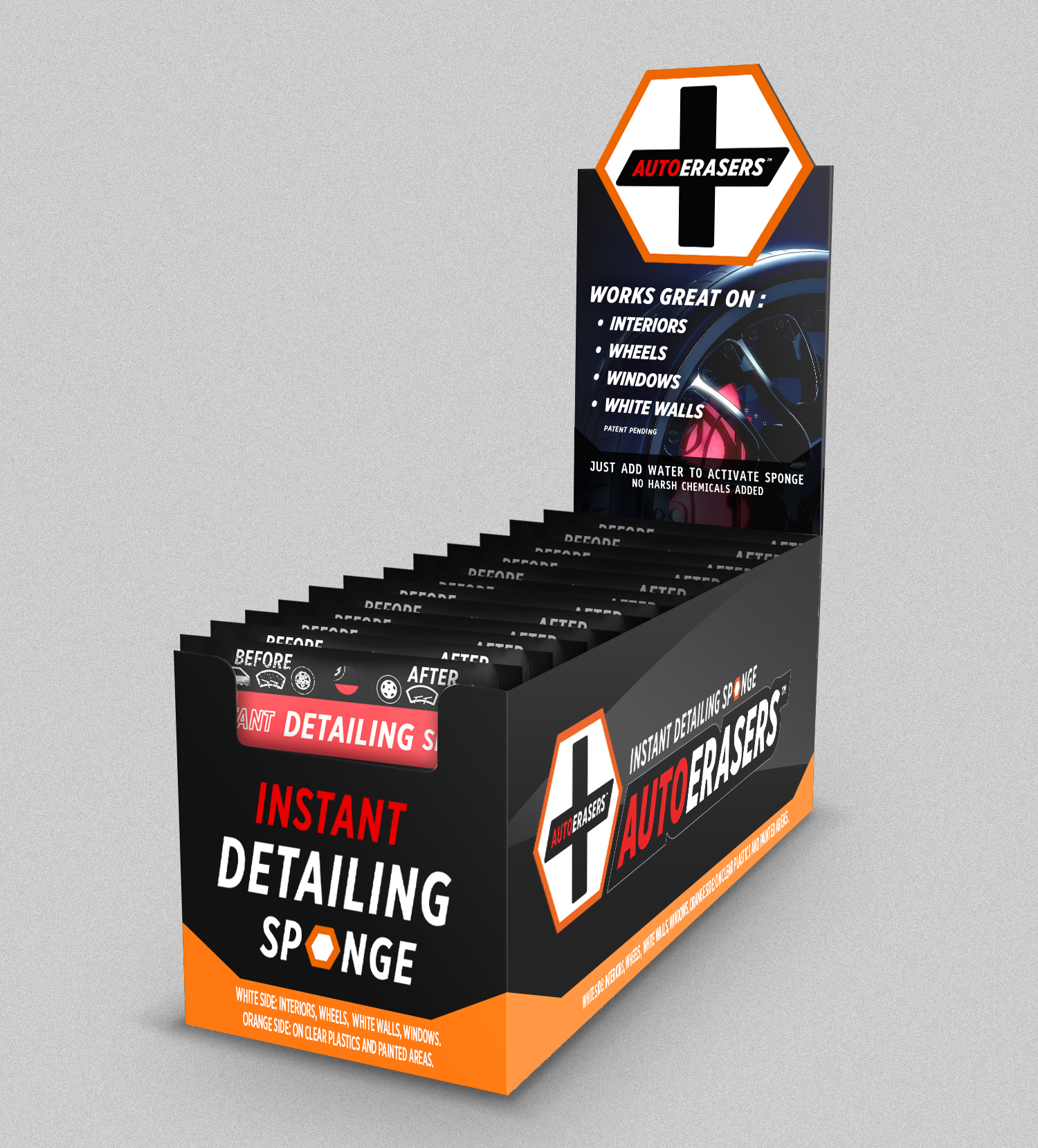 SneakERASERS - Vente Produit de nettoyage pour voitures - AutoERASERS, éponge instantanée pour detailing auto, 1 unité12