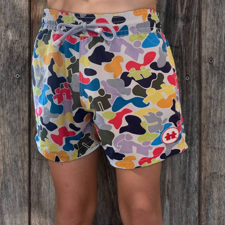 Zwembroek „Brotherhood Camo” (jongens): Multi voor wholesale door Syd & Rex