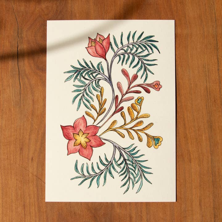 Postcard Flowers - December for wholesale by erd.apfel