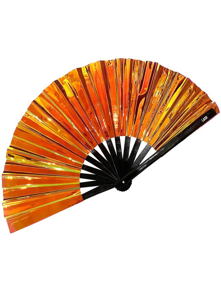 Atomic Phoenix Iridescent Fluid Rave Fan for wholesale by LASR