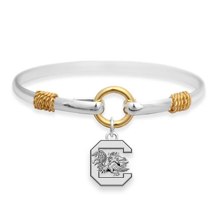 South Carolina Gamecocks Isabel 2-Tone Bracelet for wholesale by From The Heart