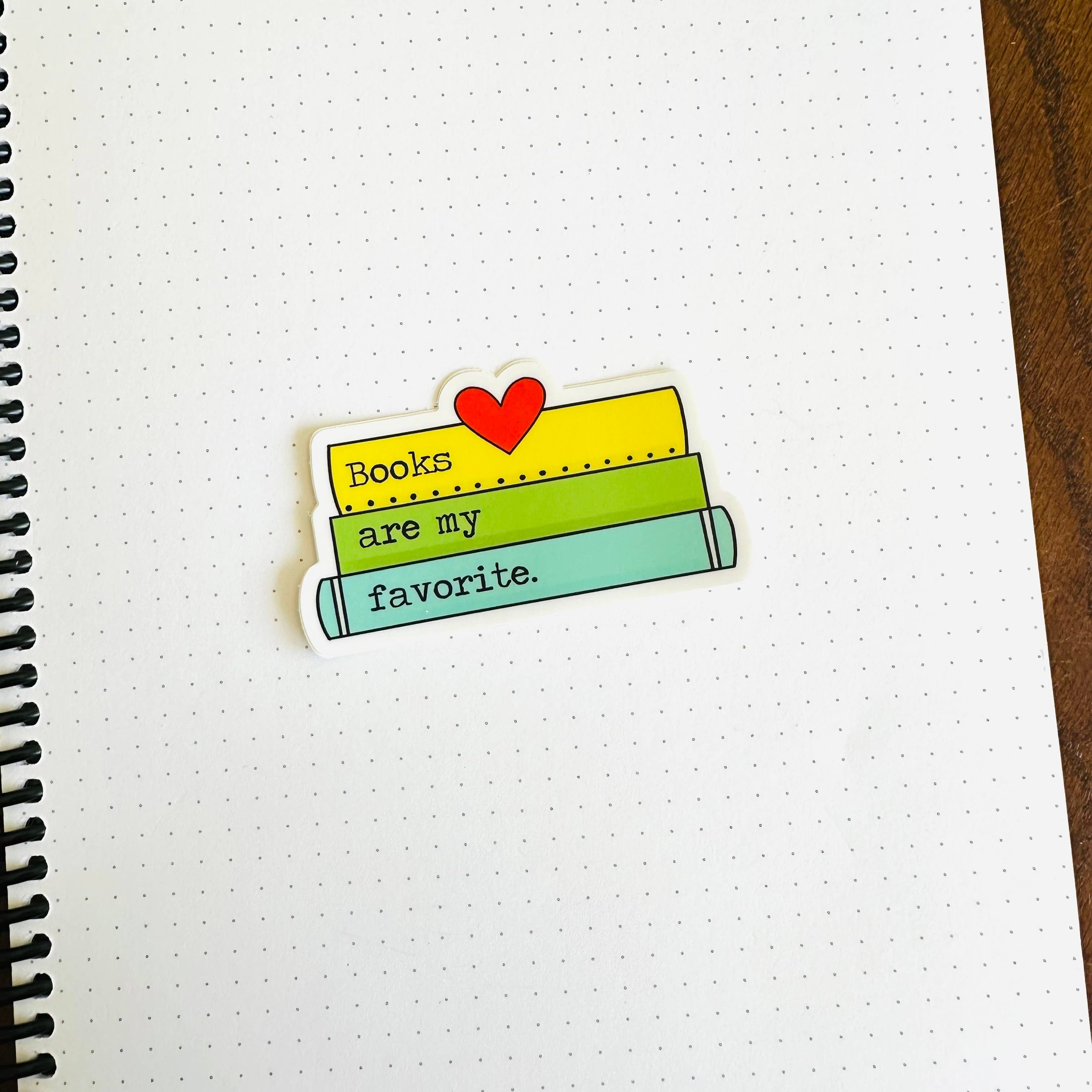 Peanut Butter Taco – wholesale Sticker – Books are my Favorite Stack Vinyl Sticker2