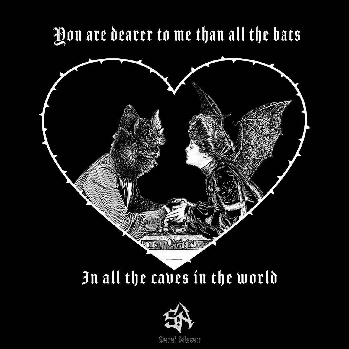 Sarai Nissan - Vendita all'ingrosso Biglietti per San Valentino - Biglietti alternativi per San Valentino: gotico, vittoriano, Halloween3