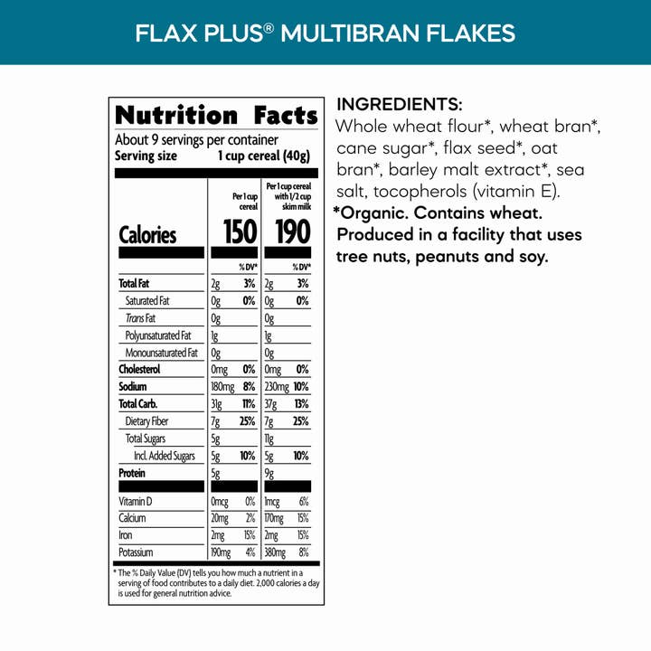 Flax Plus Multibran Flakes Cereal for wholesale by Nature's Path