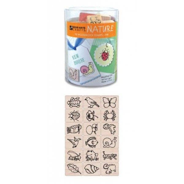 Hero Arts + Spellbinders Wholesale - Wholesale Rubber/Decorative Stamp - Hero Arts Nature Wood Ink 'n Stamp Set0