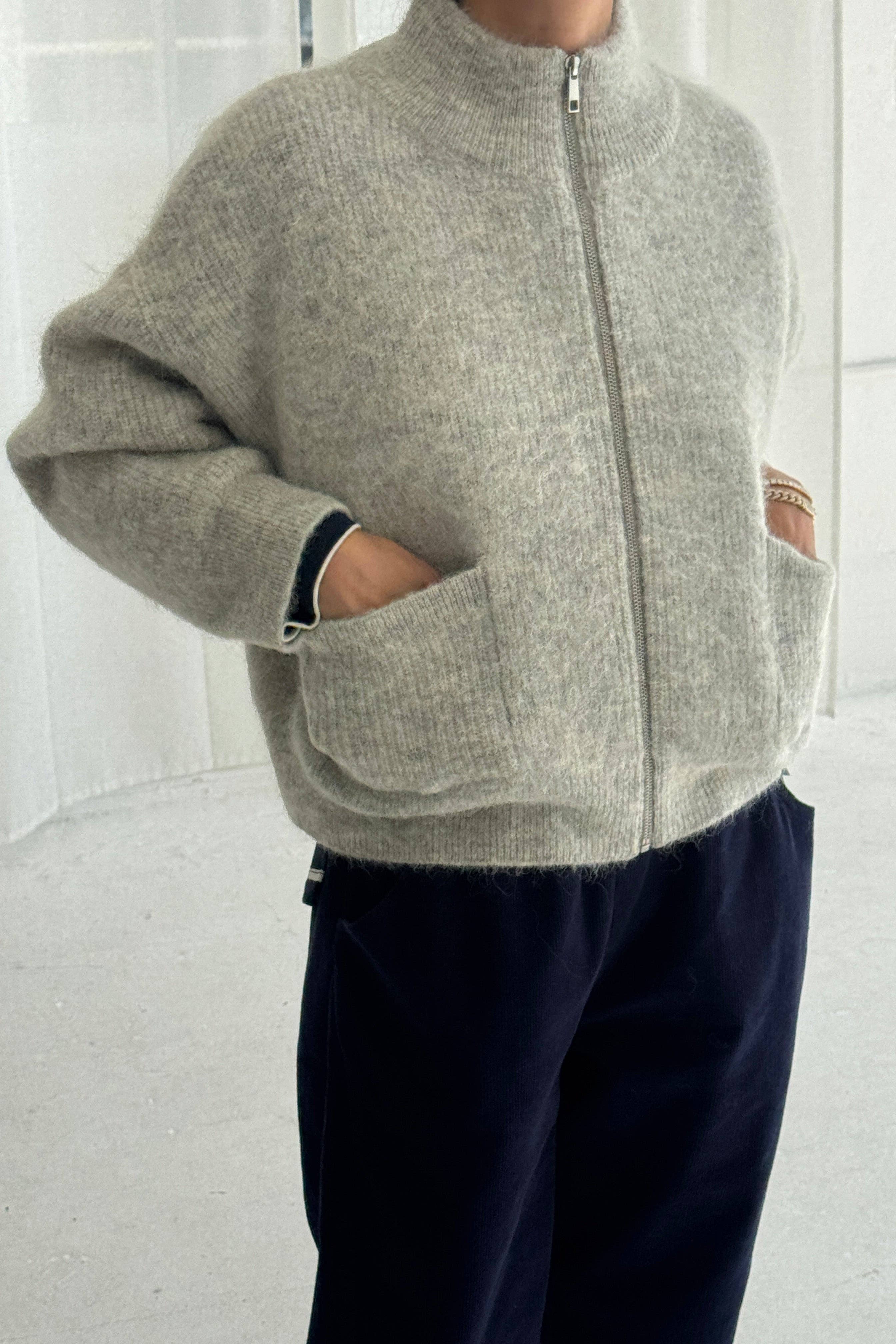 Le Bon Shoppe - Wholesale Jacket - Women's - Alpaca Zip Front Jacket - (2XS/S - 2M/L)7