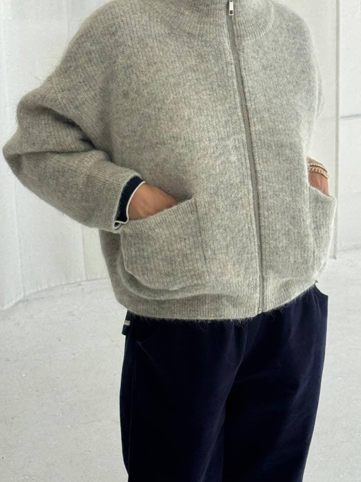 Le Bon Shoppe - Wholesale Jacket - Women's - Alpaca Zip Front Jacket - (2XS/S - 2M/L)7