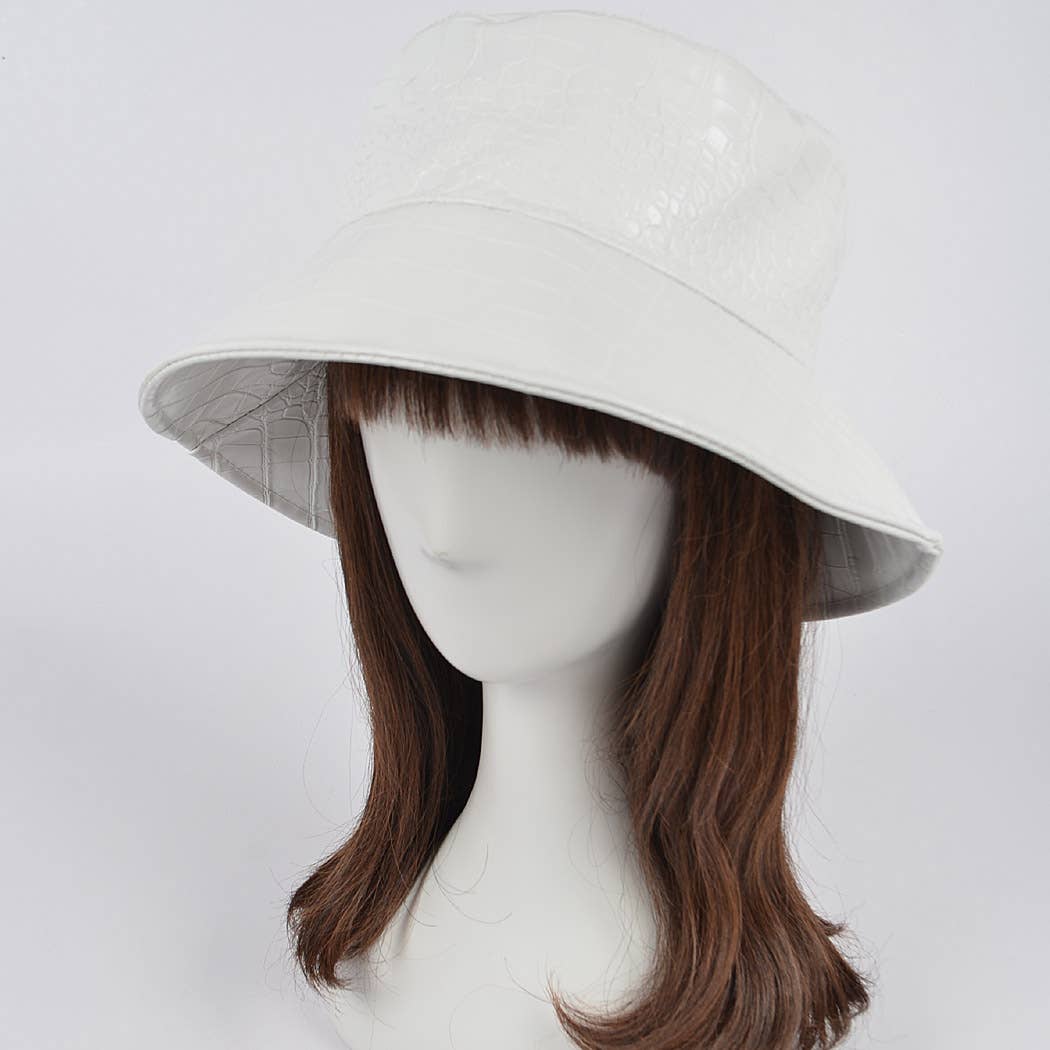 3AM BY H&D ACCESSORIES - Wholesale Bucket Hat - Women's - Faux Croc Bucket Hat8