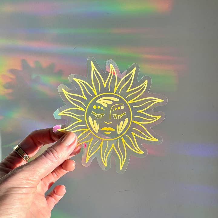 Ten By Ten - Wholesale Suncatcher - Sun Goddess Suncatcher Sticker Rainbow Window Decal6