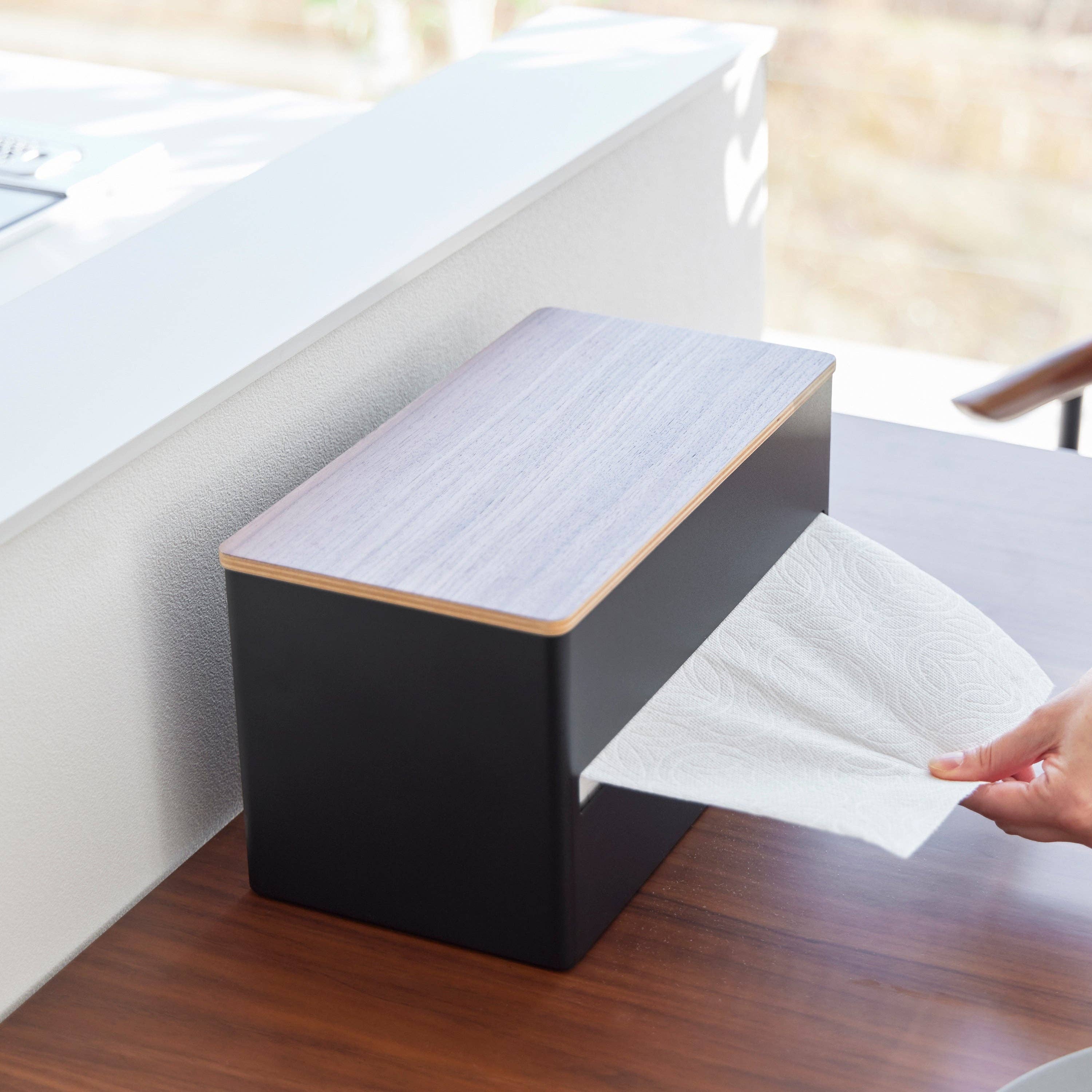 Yamazaki Home - Wholesale Paper Towel Holder - Paper Towel Dispenser - Steel + Wood14