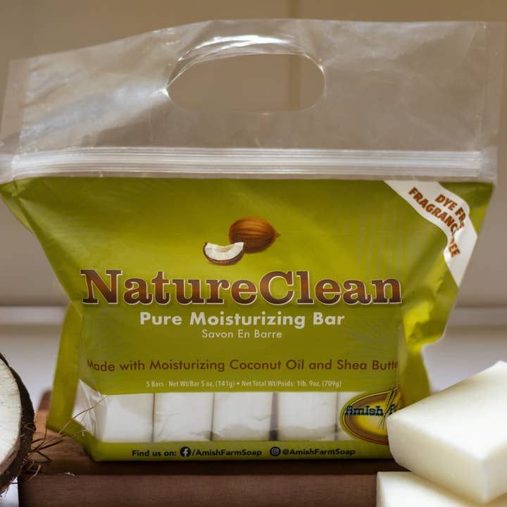Amish Farms Soap - Wholesale Bar Soap - 36 Bar Box - NatureClean Pure Moisturizing Bar