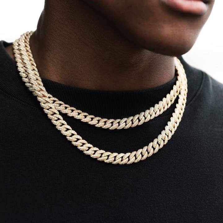 Royal Drip - Wholesale Link & Chain Necklace - 10mm 18K Gold Royalty Cuban Chain1