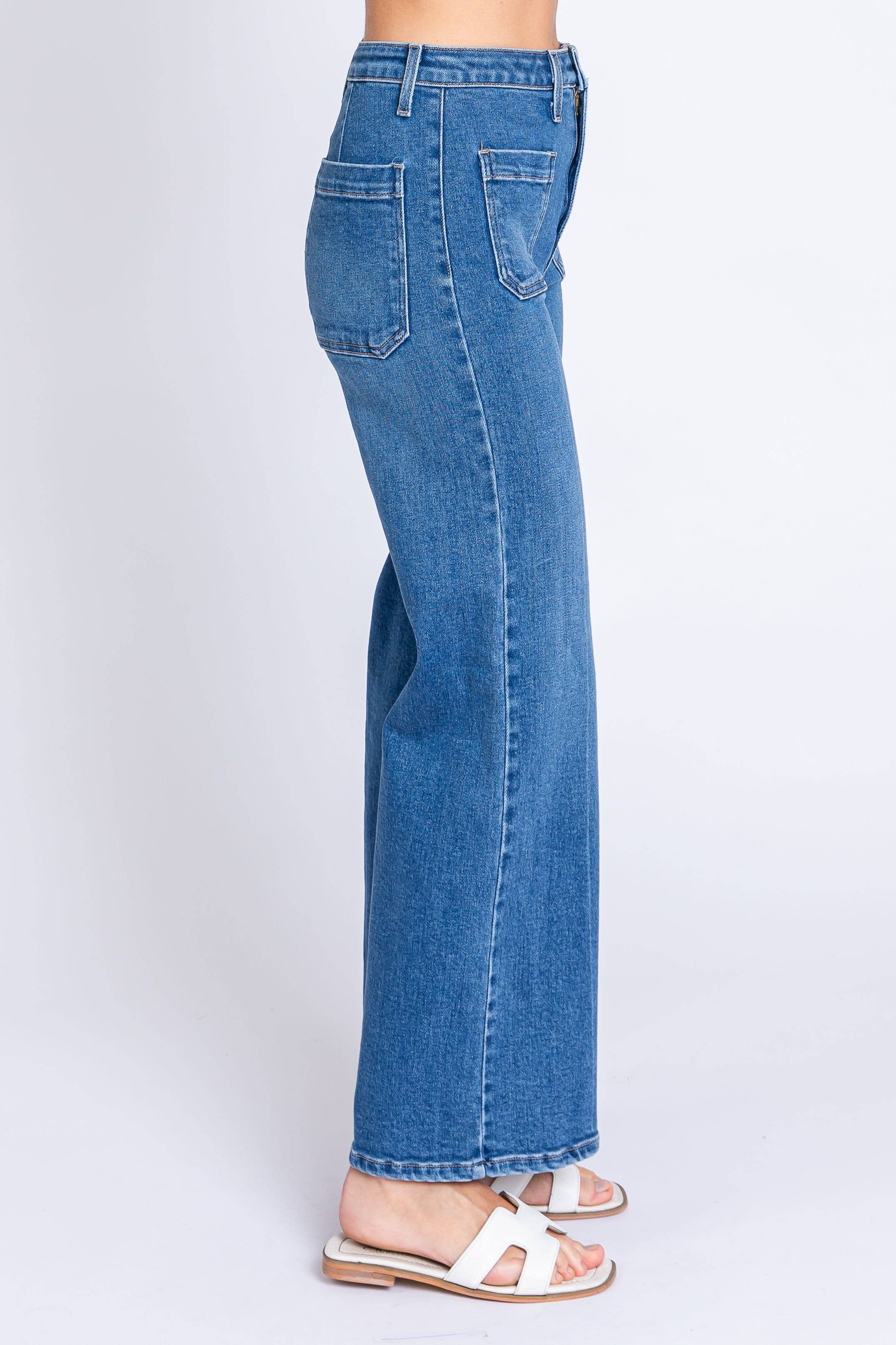 L.T.J Letter to Juliet - Wholesale Jeans - Women's - LP278 MEDIUM SAILOR FRONT PATCH POCKET3